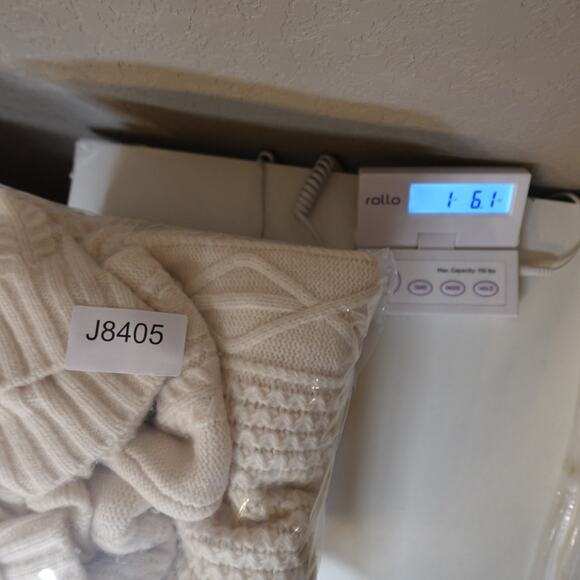 Rails Cardigan Womens Large Bixby Cable Knit Sweater Ivory Rhinestone Button - Picture 9 of 9